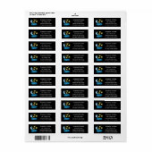 かわいい歌の星、月、雲の漫画 ラベル (フルシート)