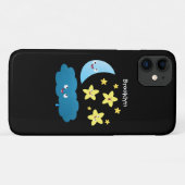 かわいい歌の星、月、雲の漫画 Case-Mate iPhoneケース (裏面(横))