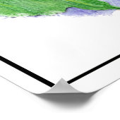 かわいい歌の雀、鳥、庭、動物の自然 ポスター (角)