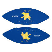 かわいい歌の黄色いカナリアの鳥の漫画 アメリカンフットボール (パネル)