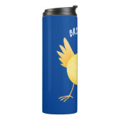 かわいい歌の黄色いカナリアの鳥の漫画 タンブラー (回転左)