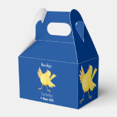 かわいい歌の黄色いカナリアの鳥の漫画 フェイバーボックス (裏面サイド)