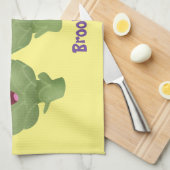 かわいい歌アーティチョーク野菜アニメ キッチンタオル (四つ折り)