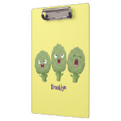 かわいい歌アーティチョーク野菜アニメ クリップボード (左)