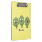 かわいい歌アーティチョーク野菜アニメ クリップボード (右)