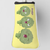 かわいい歌アーティチョーク野菜アニメ ゴルフヘッドカバー (回転90)