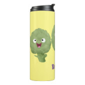 かわいい歌アーティチョーク野菜アニメ タンブラー (回転左)