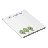 かわいい歌アーティチョーク野菜アニメ ノートパッド (アングル)