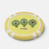 かわいい歌アーティチョーク野菜アニメ ポーカーチップ (シングル)