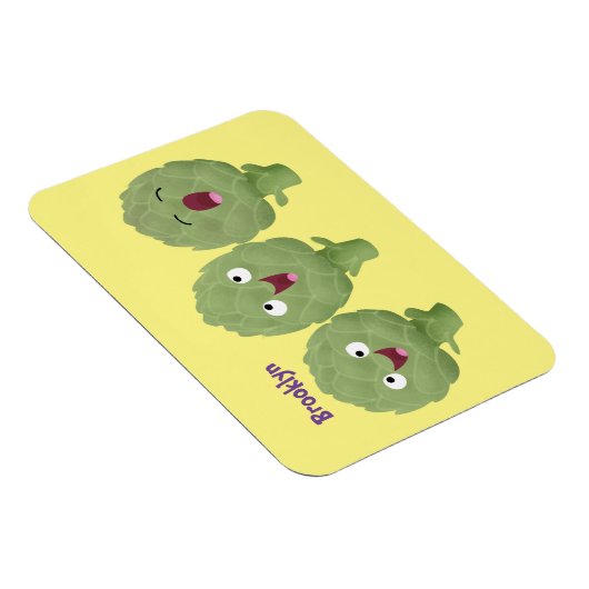 かわいい歌アーティチョーク野菜アニメ マグネット (右側)