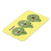 かわいい歌アーティチョーク野菜アニメ マグネット (左側)