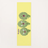 かわいい歌アーティチョーク野菜アニメ ヨガマット (正面)