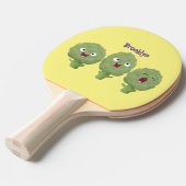かわいい歌アーティチョーク野菜アニメ 卓球ラケット (正面アングル)