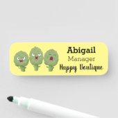 かわいい歌アーティチョーク野菜アニメ 名札 (インサイチュ)