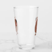 かわいい歌カピバラukulele漫画イラストレーション タンブラーグラス (左)