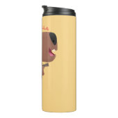 かわいい歌カピバラukulele漫画イラストレーション タンブラー (回転右)