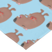 かわいい歌カピバラukulele漫画イラストレーション テーブルクロス (アングル)