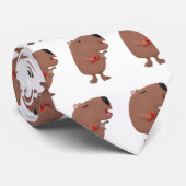 かわいい歌カピバラukulele漫画イラストレーション ネクタイ (ロール)