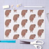 かわいい歌カピバラukulele漫画イラストレーション 薄葉紙 (クラフト)