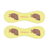 かわいい歌カピバラukulele漫画イラストレーション 野球ボール (パネル)