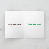 かわいい歌声カピバラウクレレ漫画イラストレーション カード (内部)