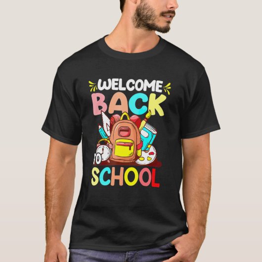 かわいい歓迎新学期学校初日Te Tシャツ (正面)