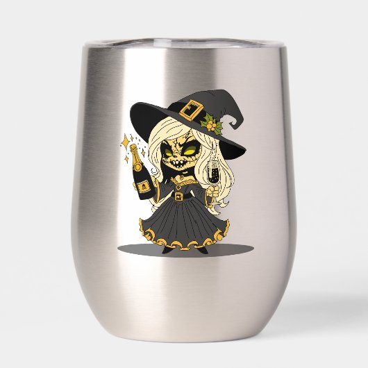 かわいい正月の魔女 (背面)