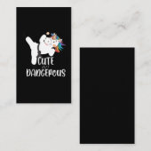 かわいい武術芸術危険一角獣空手 名刺 (正面/裏面)