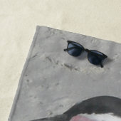 かわいい歩くのペンギンのビーチタオル ビーチタオル (インサイチュ)