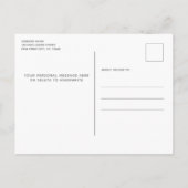 かわいい歩くポープリントバラ金ゴールドポーズムービング 案内ポストカード (裏面)