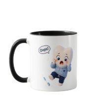 かわいい歯のキャラクターがお茶目なマグカップ