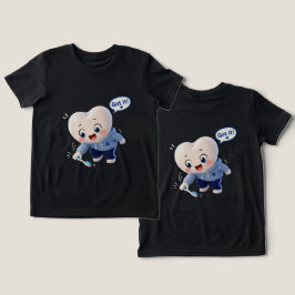 かわいい歯のキャラクターが"Got It!"とお気に入りのブラックTシャツ デンタルハイジニストT トライブレンドTシャツ