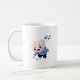 かわいい歯のキャラクター「了解!」デンタルハイジニストマグ コーヒーマグカップ