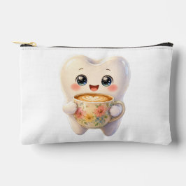 かわいい歯のコーヒードリンク かわいい小さいポーチ アクセサリーポーチ