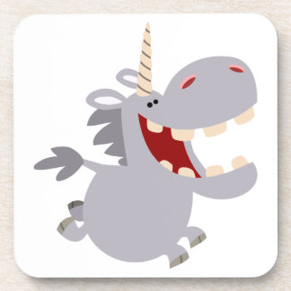 かわいい歯のマンガUnicornコースターセット コースター