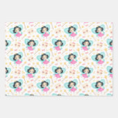 かわいい歯の妖精ラッピング紙セット3 ラッピングペーパーシート (正面3)