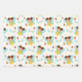 かわいい歯の妖精ラッピング紙セット3 ラッピングペーパーシート (正面)