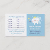 かわいい歯の妖精歯科歯医師の名刺 名刺 (裏面)