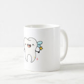 かわいい歯の妖精 コーヒーマグカップ (正面右)
