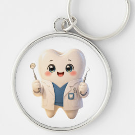 かわいい歯の歯科医キーチェーン | 歯科関連ギフト キーホルダー