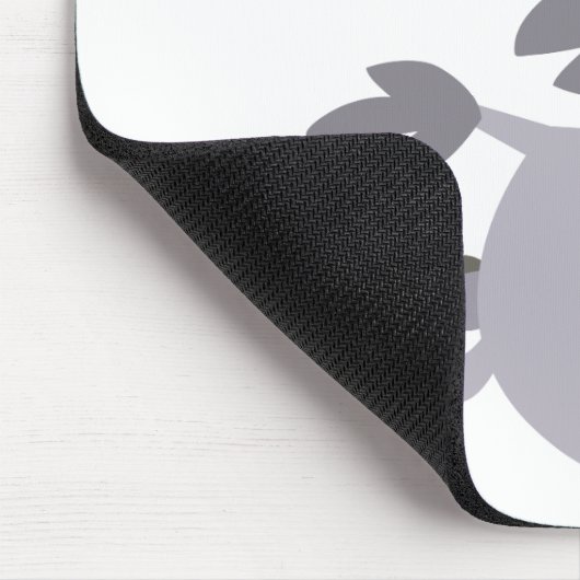 かわいい歯の漫画ユニコーンマウスパッド マウスパッド (コーナー)