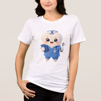 かわいい歯の看護師Tシャツ | 歯科ギフト トライブレンドTシャツ