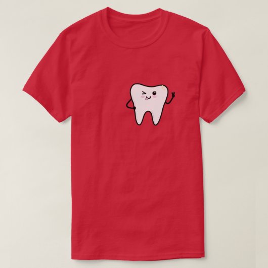 かわいい歯を落ち着かせる Tシャツ (デザイン正面)