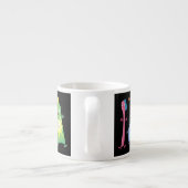 かわいい歯ブラシ歯磨き歯磨き用フロス漫画 エスプレッソカップ (裏面)