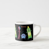 かわいい歯ブラシ歯磨き歯磨き用フロス漫画 エスプレッソカップ (右)