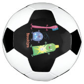 かわいい歯ブラシ歯磨き歯磨き用フロス漫画 サッカーボール (回転)