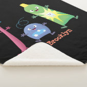 かわいい歯ブラシ歯磨き歯磨き用フロス漫画 シェルパブランケット (3/4)