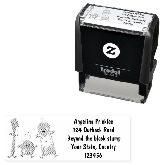 かわいい歯ブラシ歯磨き歯磨き用フロス漫画 セルフインキングスタンプ (インサイチュ)