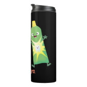 かわいい歯ブラシ歯磨き歯磨き用フロス漫画 タンブラー (回転右)