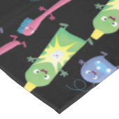 かわいい歯ブラシ歯磨き歯磨き用フロス漫画 テーブルクロス (アングル)